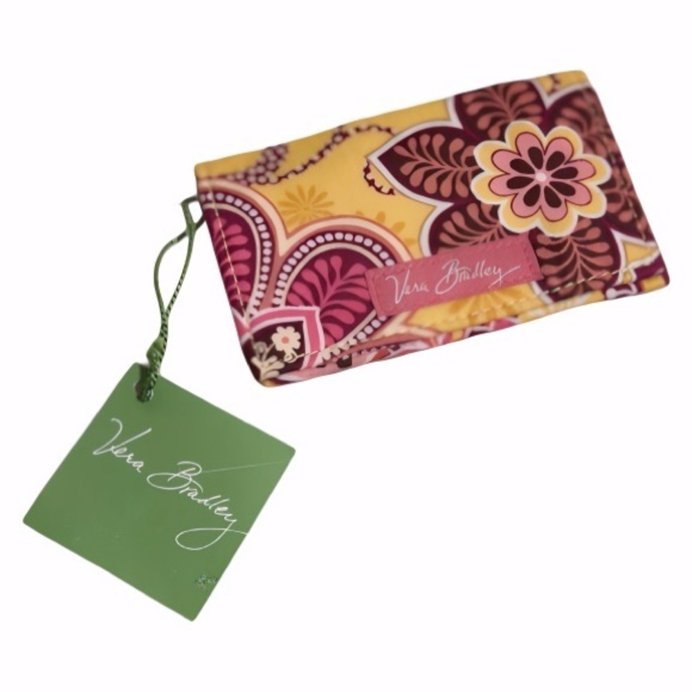 Vera Bradley Bali Gold Pattern Get Carried Away Travel Tote and Card Holder Set - Picture 11 of 16